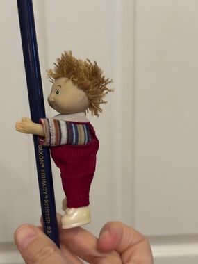 Vintage 1980 Cabbage Patch Kids Mini 4" Clip-On Hugger